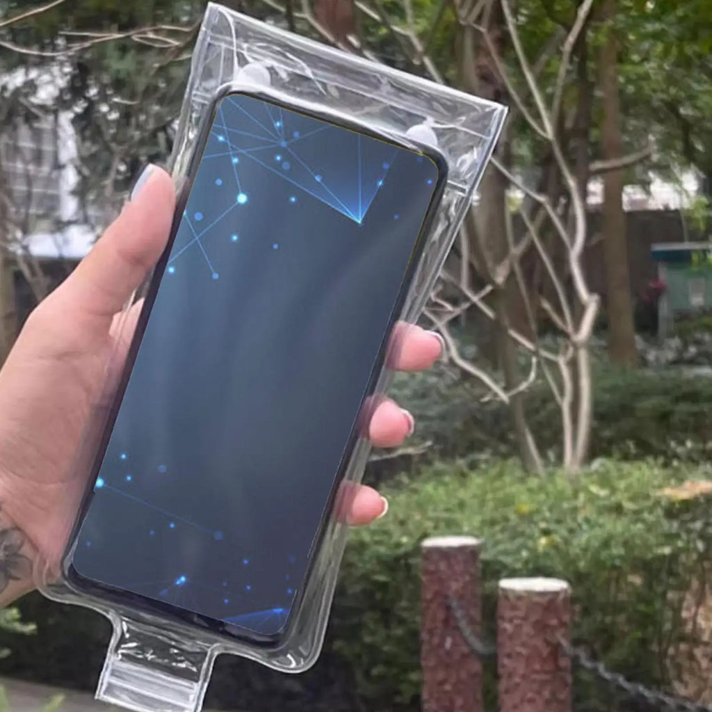 Motorcycle Handlebar Phone Pouch – Waterproof Clear PVC Bag