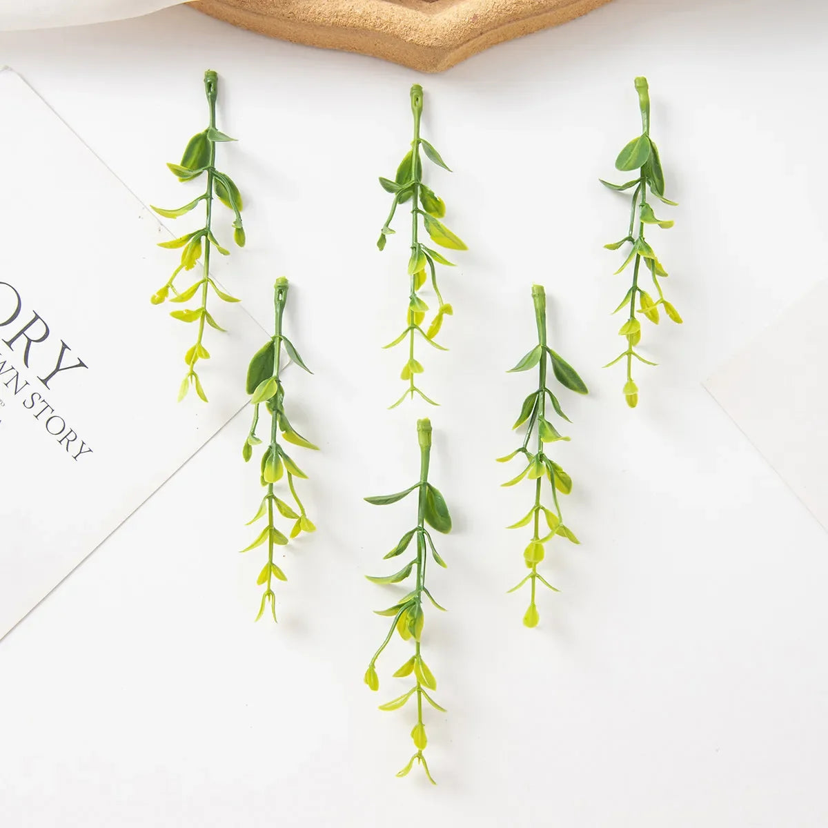Artificial Leaf Stems 50–100pcs | Wedding & Home Wall Decor