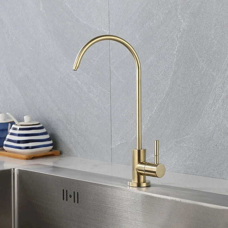 Stainless Steel Drinking Water Faucet – 1/4" Kitchen Filter Tap