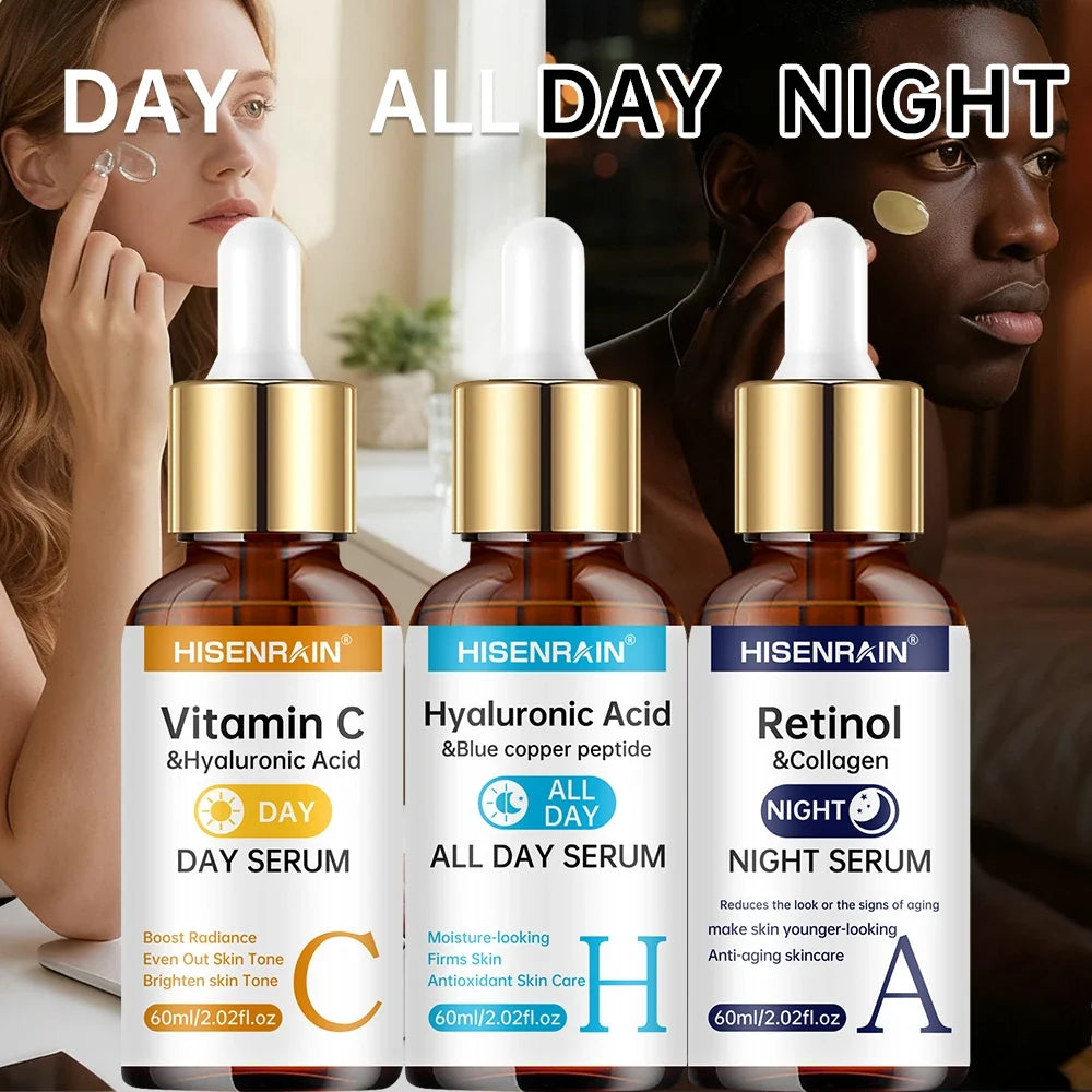 HISENRAIN Vitamin C Retinol Hyaluronic Acid Serum Duo