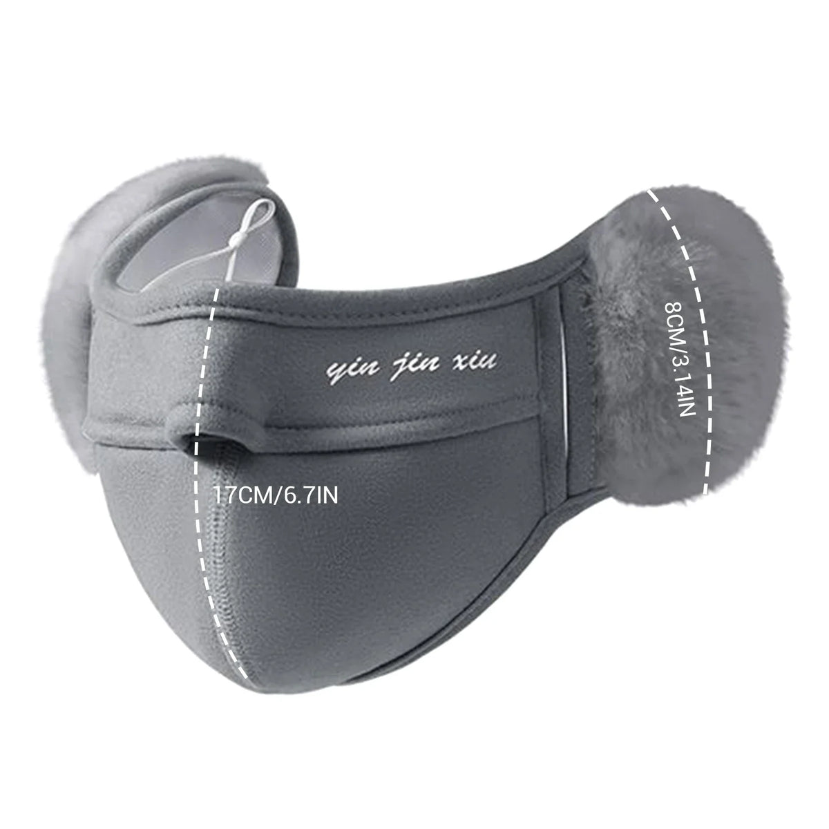 Women's Breathable Half Face Mask with Earmuffs for Cycling