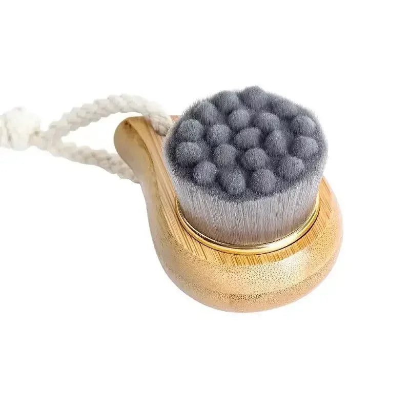 2-Pack Bamboo Charcoal Face Cleansing Brush | Deep Pore Wash