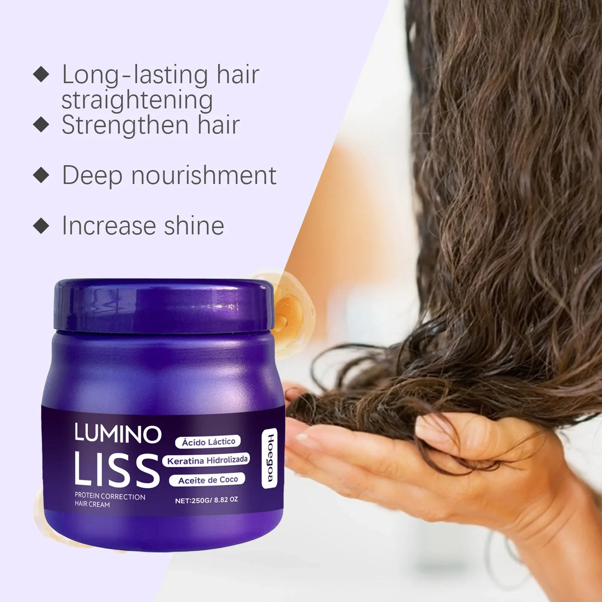 Keratin Protein Hair Straightening Smoothing Cream 250g