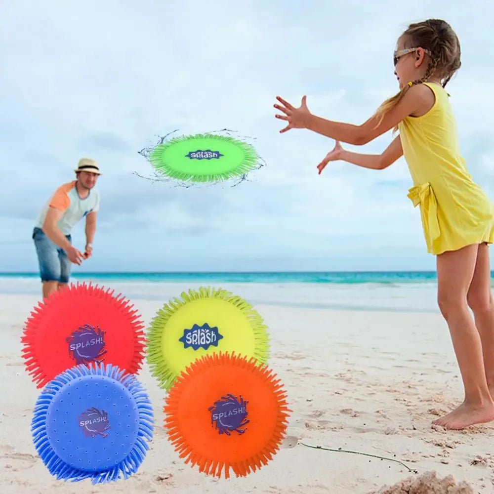 Water Flying Disc for Kids – Soft Splash Pool & Beach Toy