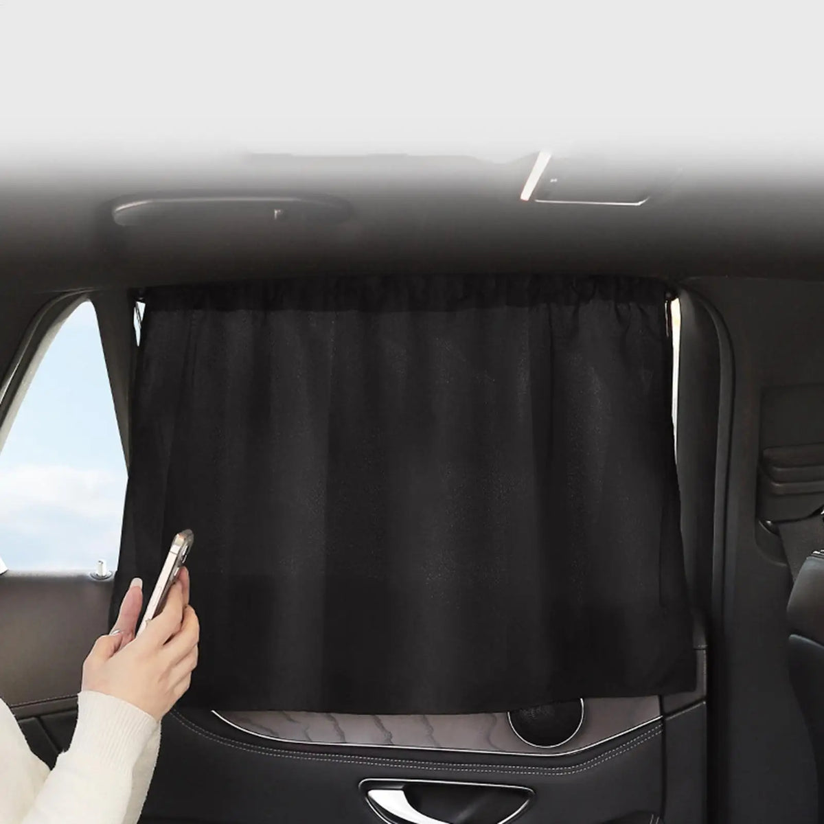 Car Window Privacy Curtain – UV Block Suction Cup Sun Shade