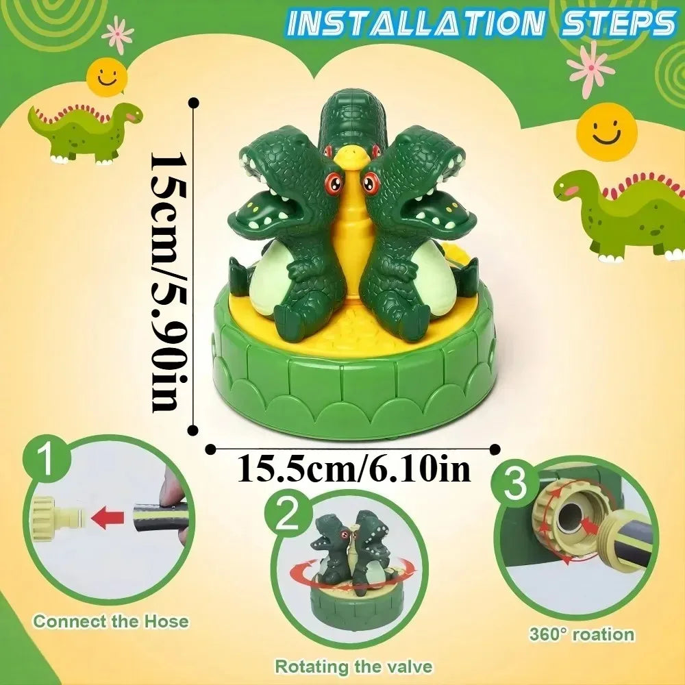 Dinosaur Water Sprinkler for Kids – Outdoor Summer Yard Toy