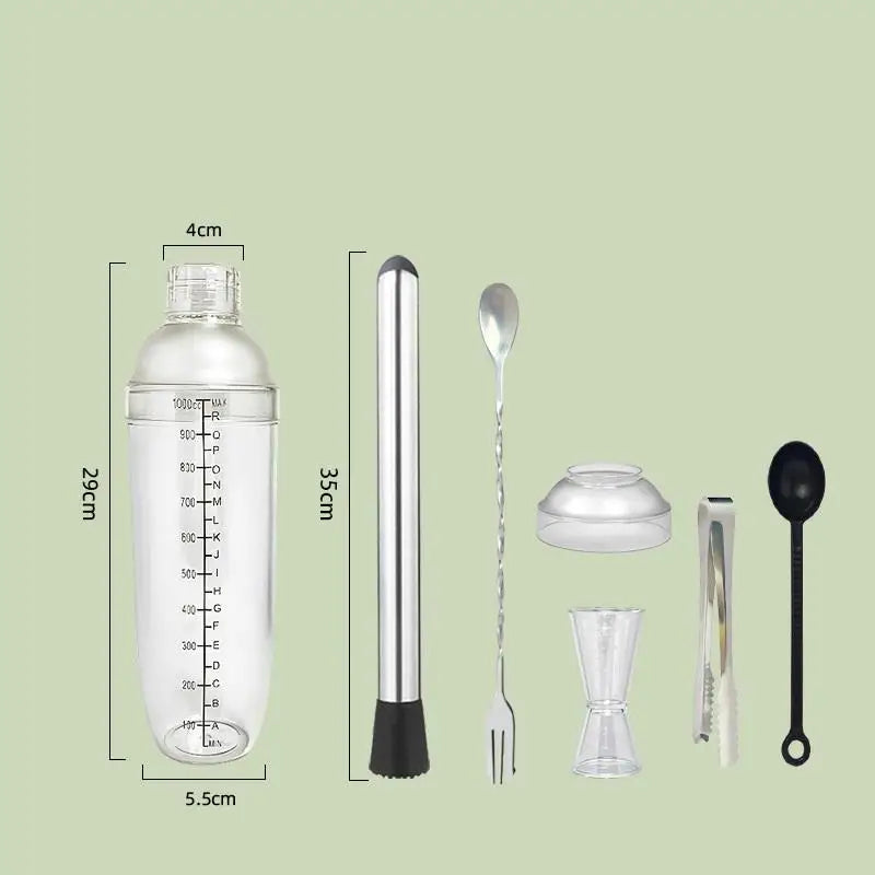 Cocktail Shaker & Jigger Set 3/5/7 Pcs – Home Bar Kit