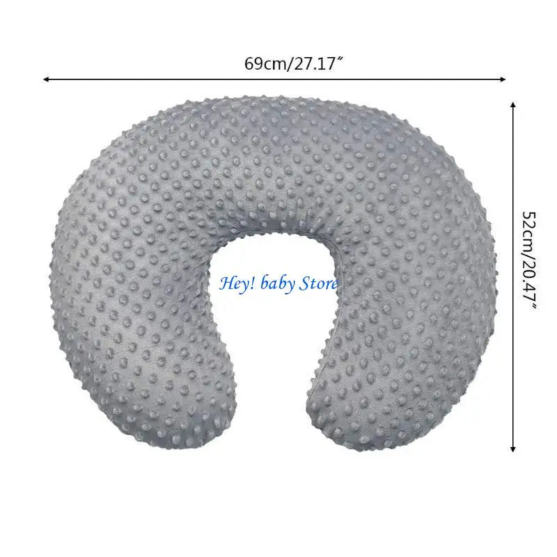 Nursing Pillow Cover Newborn | Soft Plush, Removable & Washable