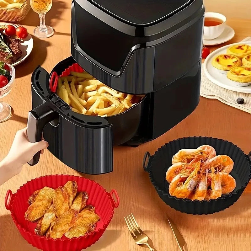 Silicone Air Fryer Baking Pan | Non-Stick Reusable Cake Mold