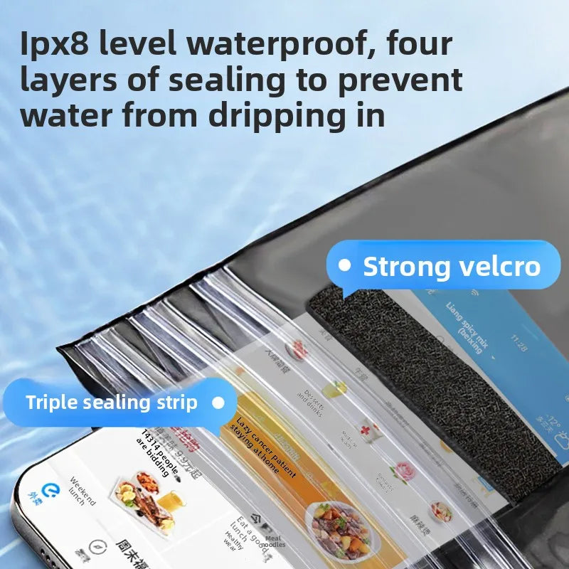 Cell Phone Waterproof Smartphone Pouch Underwater Case Swimming Bag