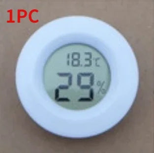 Mini Digital Thermometer Hygrometer – Round LCD Panel Mount