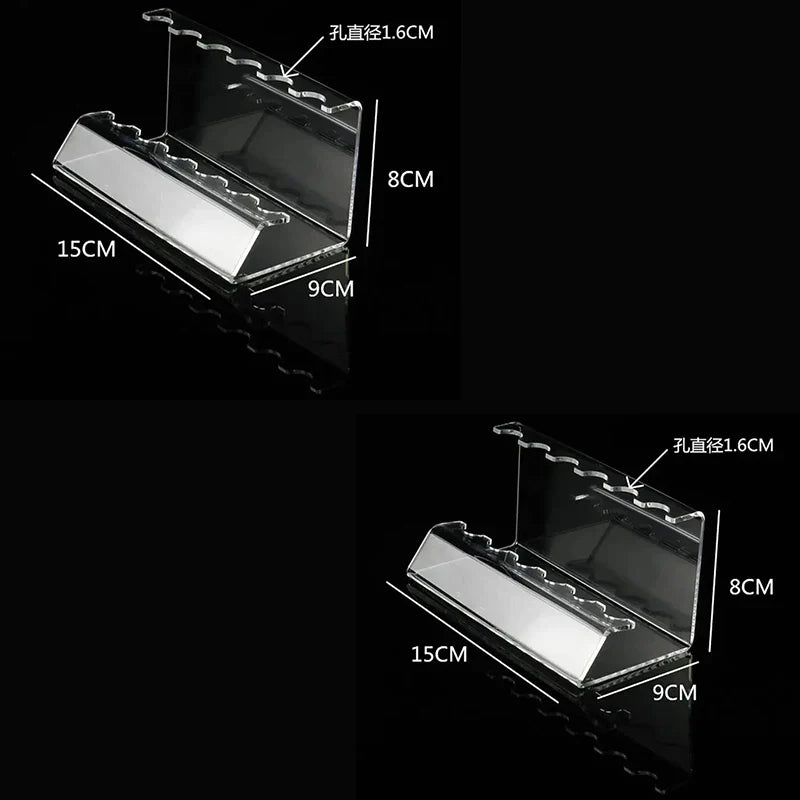 Clear Acrylic Pen & Brush Organizer Stand – 6 or 12 Slots