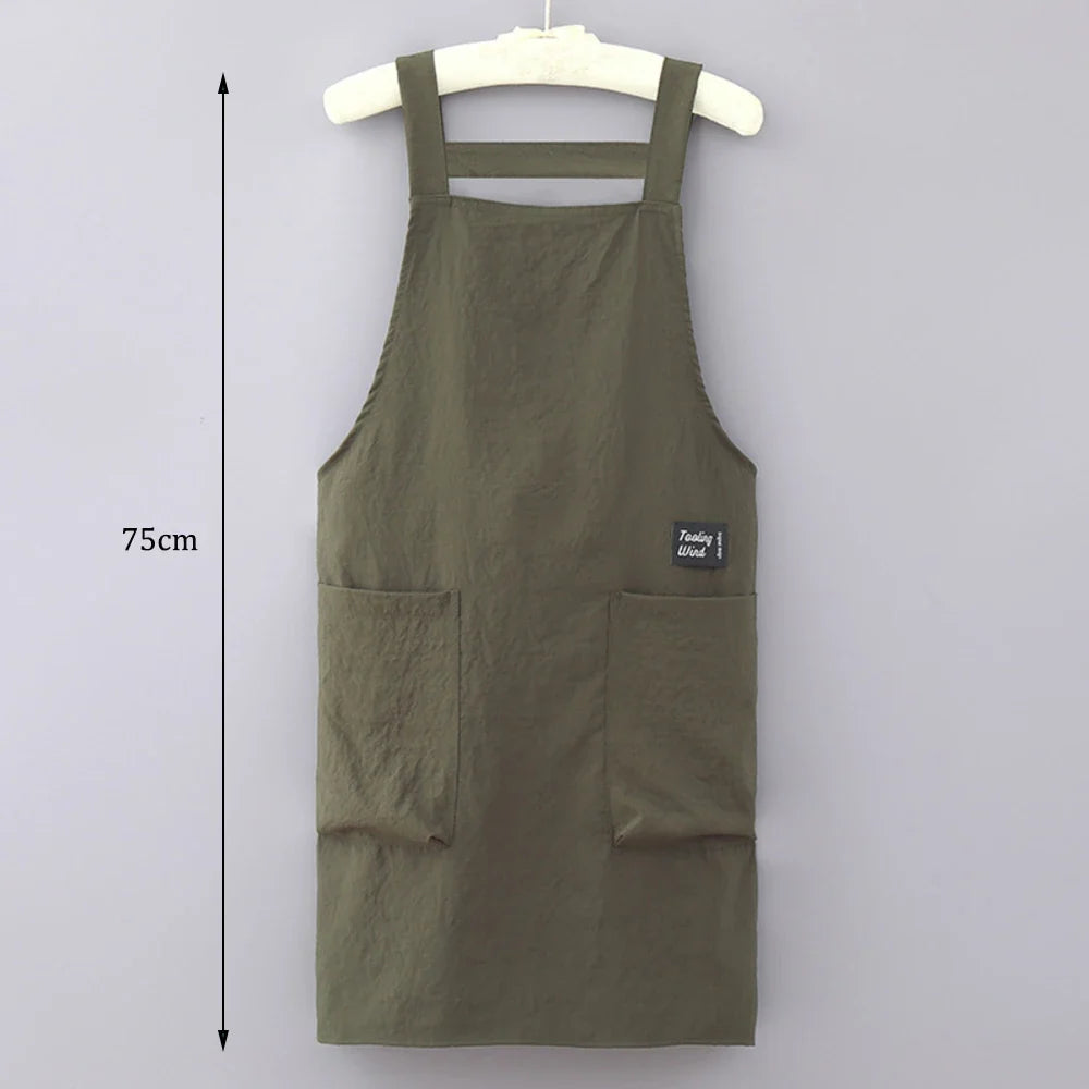 Household Apron Men Women Japanese Barber Coffee Workwear Oil-proof