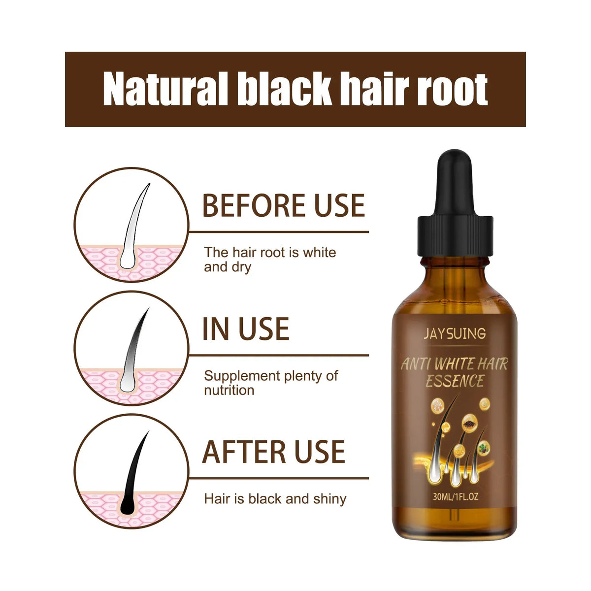 Jaysuing Hair Serum – Colour Restore & Deep Nourishing Oil 30ml