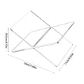 Acrylic Book Stand X-Shaped Display Rack – Holds Up to 11 lbs