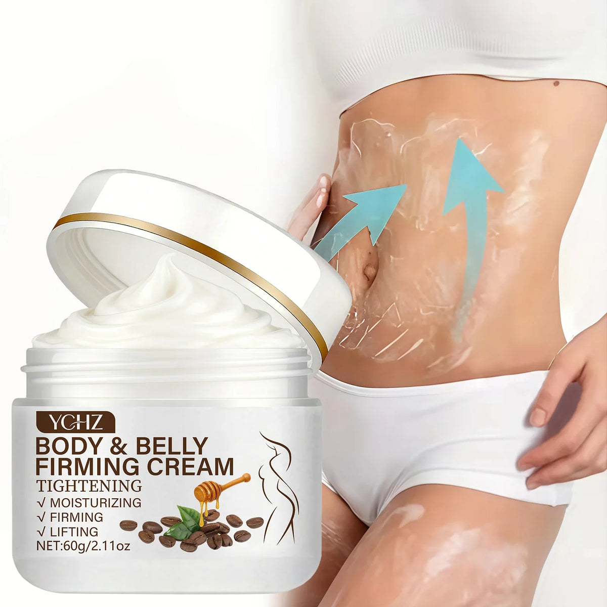 YCHZ Caffeine Body Cream – Moisturizing & Lifting | 60g