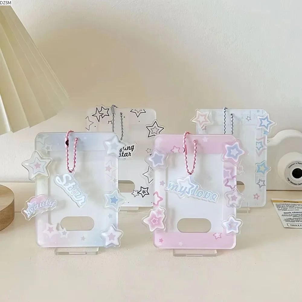 Korean Acrylic Idol Card Holder – Polaroid Photo Display Stand