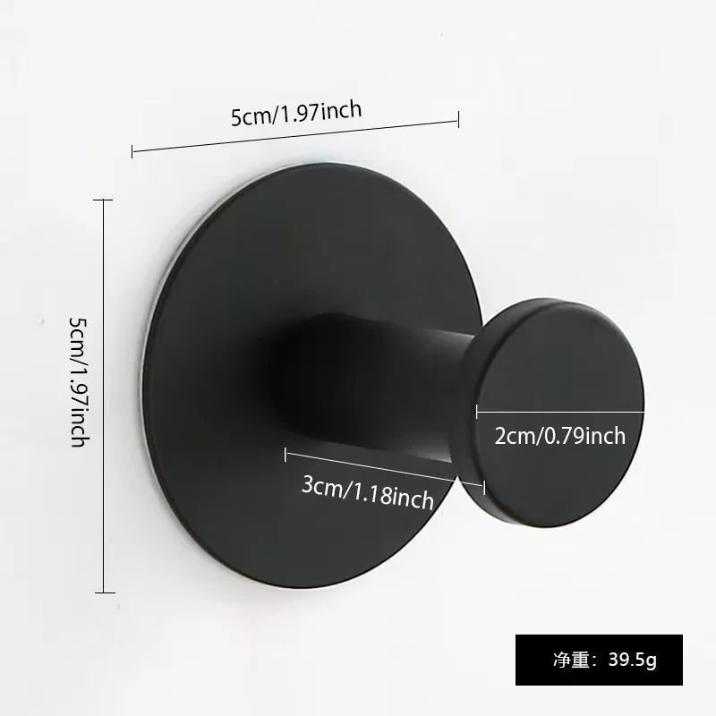 No-Drill Stainless Steel Adhesive Towel Hooks | Wall Hangers