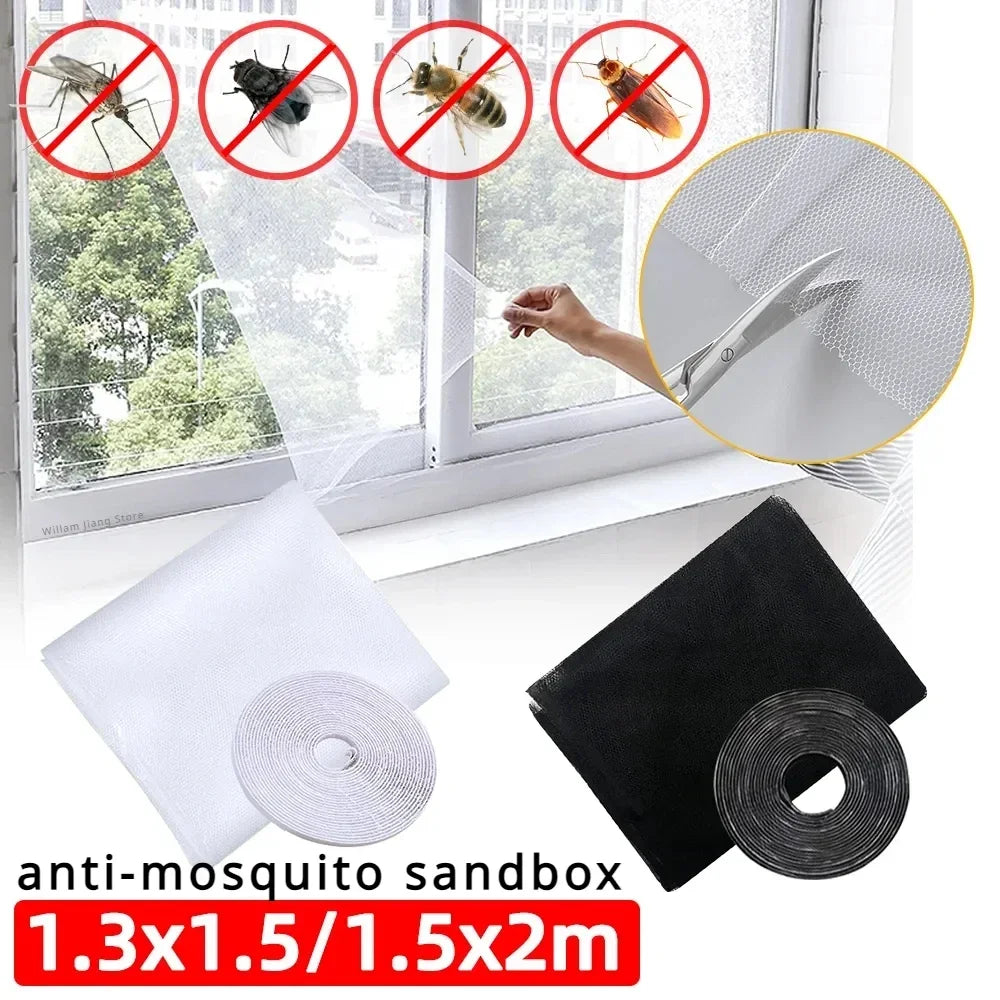 Self-Adhesive Window Fly Screen | DIY Mosquito Net Mesh