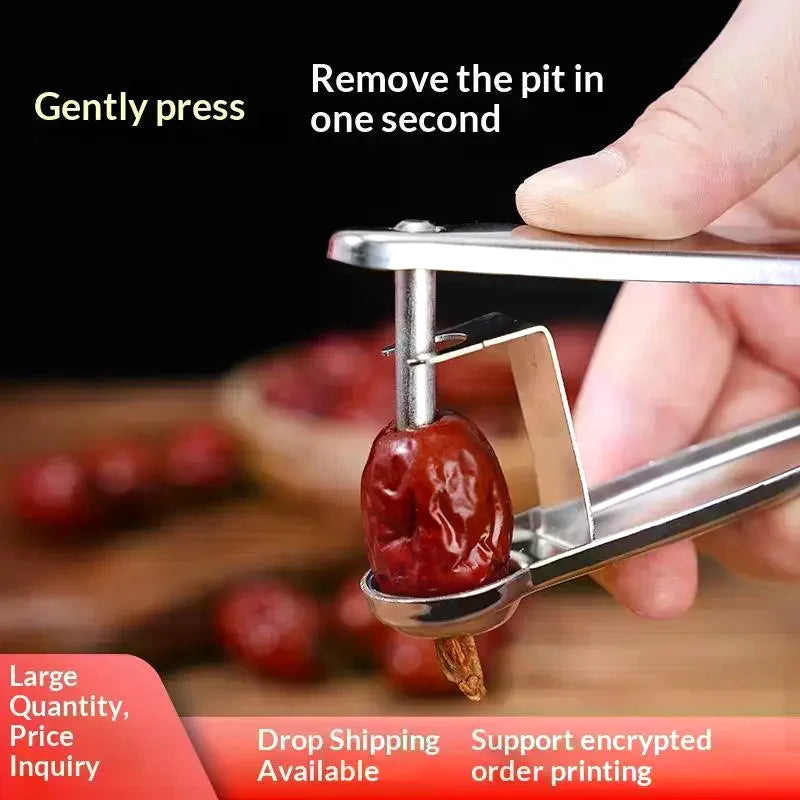 Stainless Steel Cherry & Olive Pitter Tool – Stone Remover