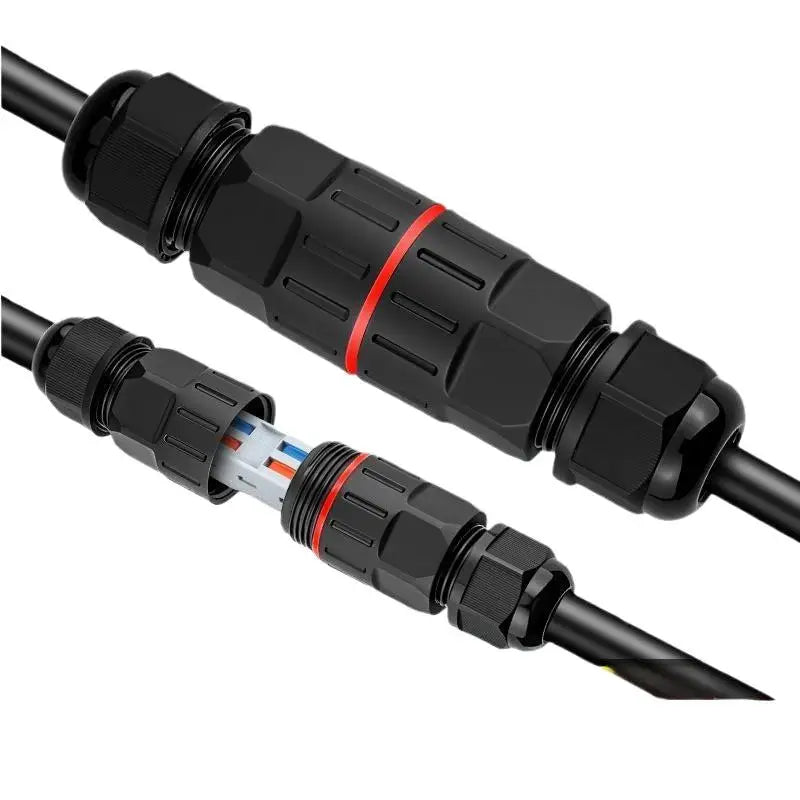 IP68 Waterproof Wire Connector 2-In 2-Out 2/3 Pin Terminal
