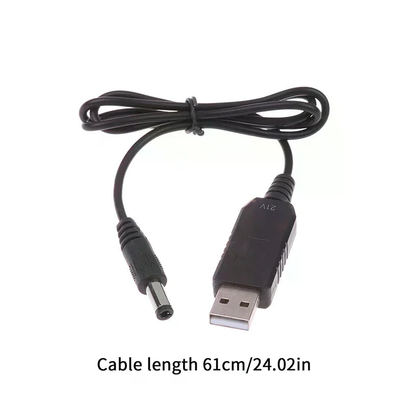 USB 5V 21V Boost Charging Cable Power Line DC Interface Lithium