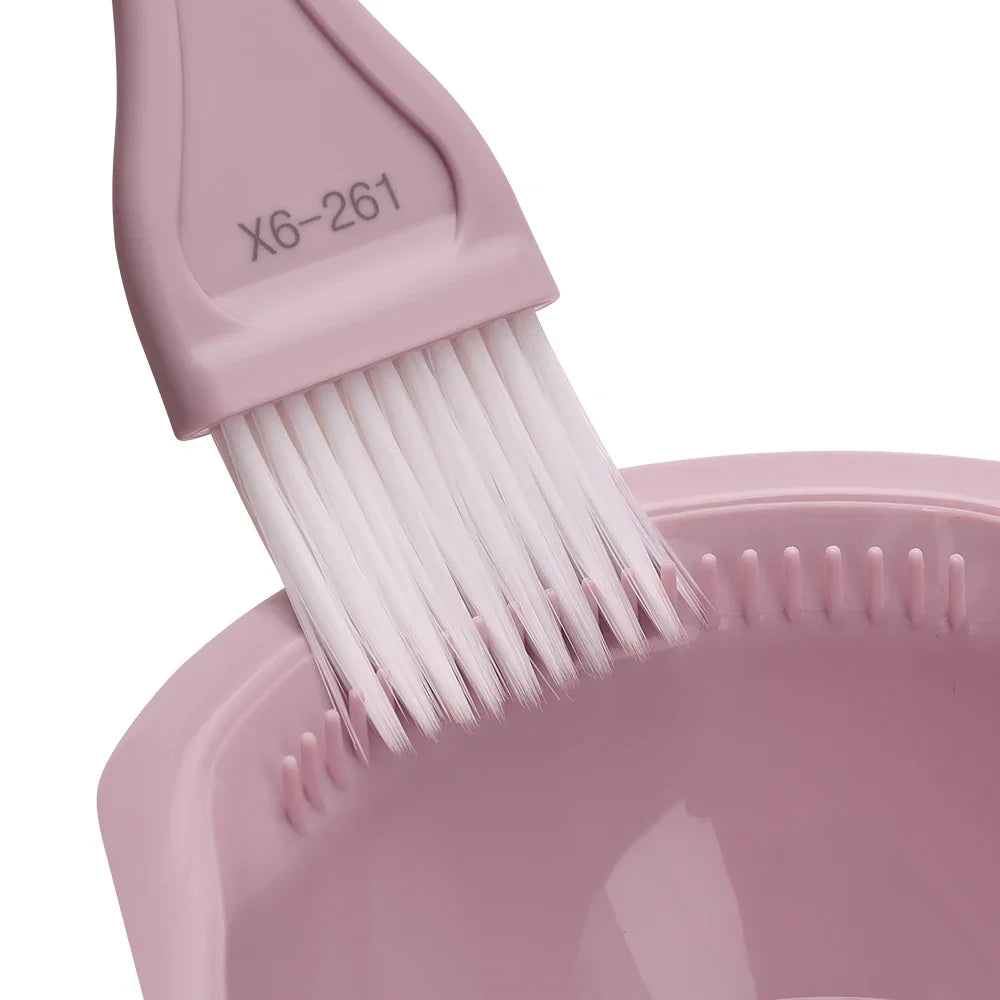 3-Piece Salon Hair Coloring Set – Mixing Bowl, Comb & Brush