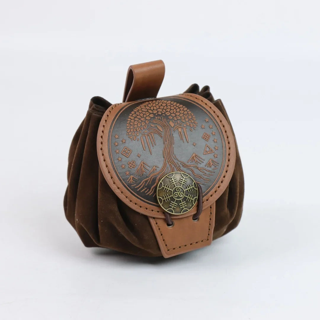Medievalcosplayleather Belt Copper Coin Waist Bag Renaissance Dress
