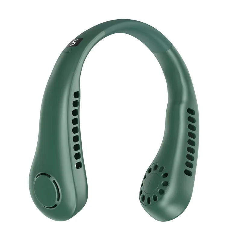 URGGU Bladeless Neck Fan – 5 Speeds, USB, Digital Display