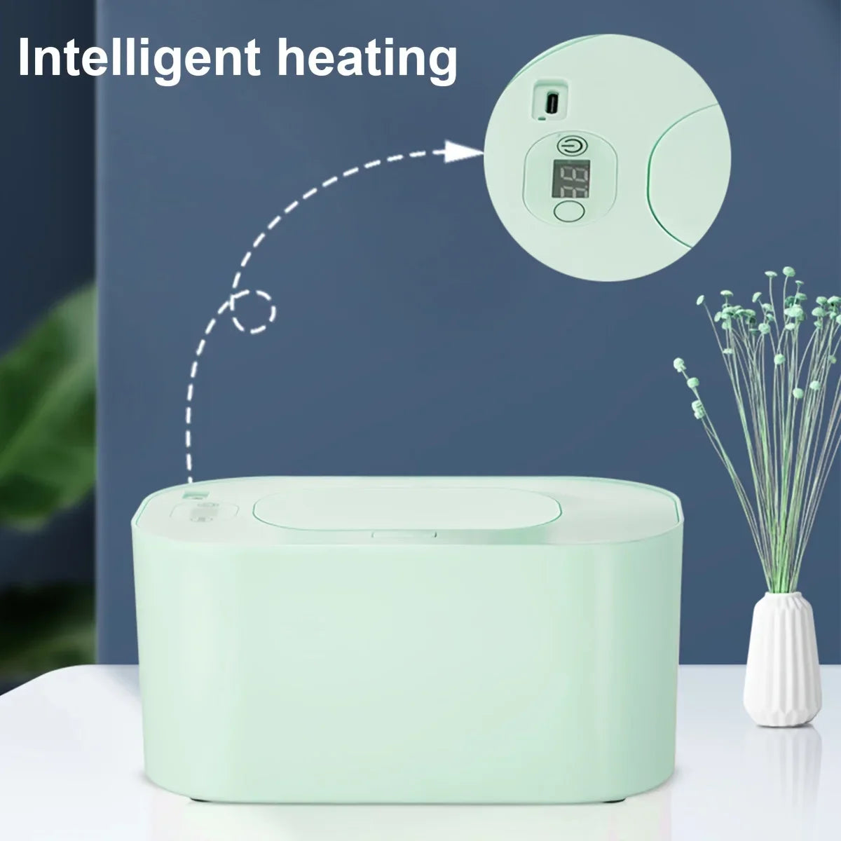 USB Baby Wipe Warmer | Digital Display, 3 Temp Settings
