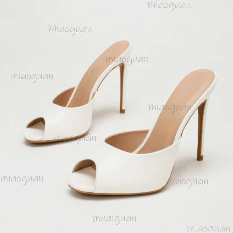 Women's Open-Toe Stiletto Sandals – Slip-On Party High Heels