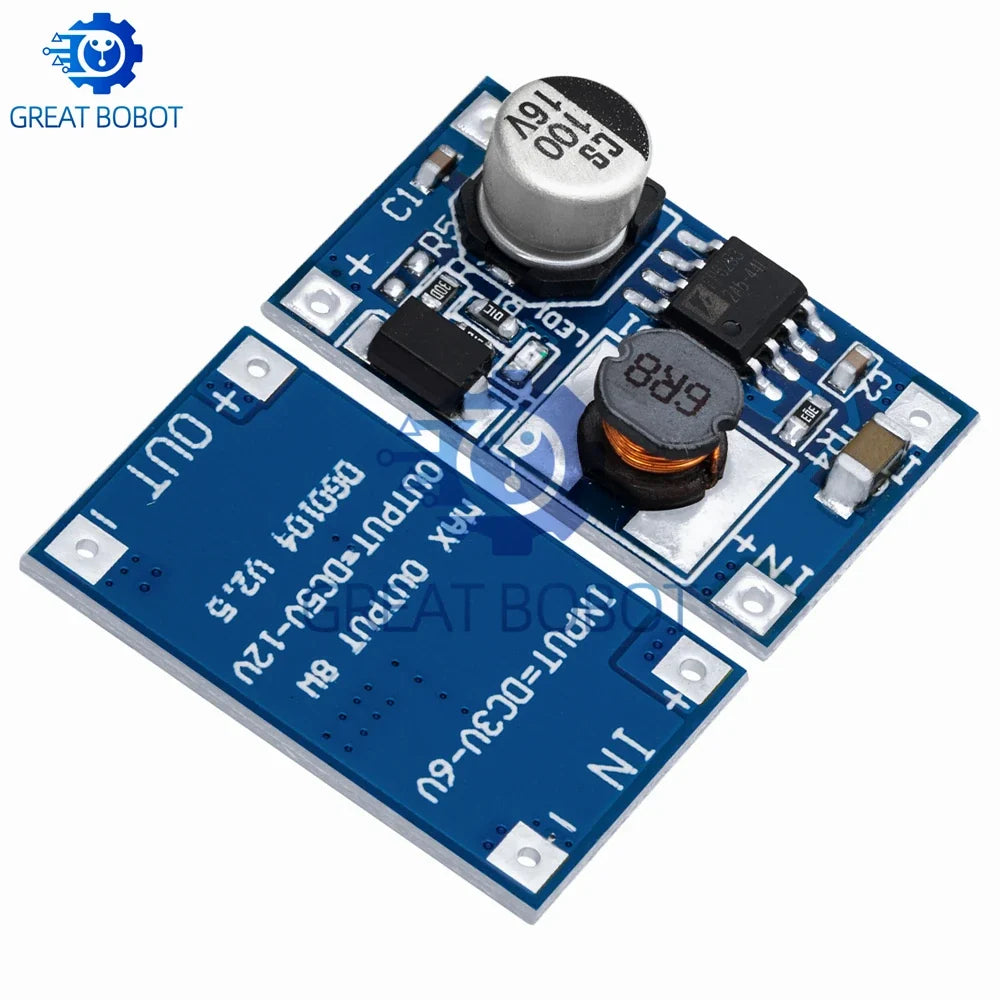 8W DC-DC Boost Converter 3V–6V to 12V 3A USB Power Module