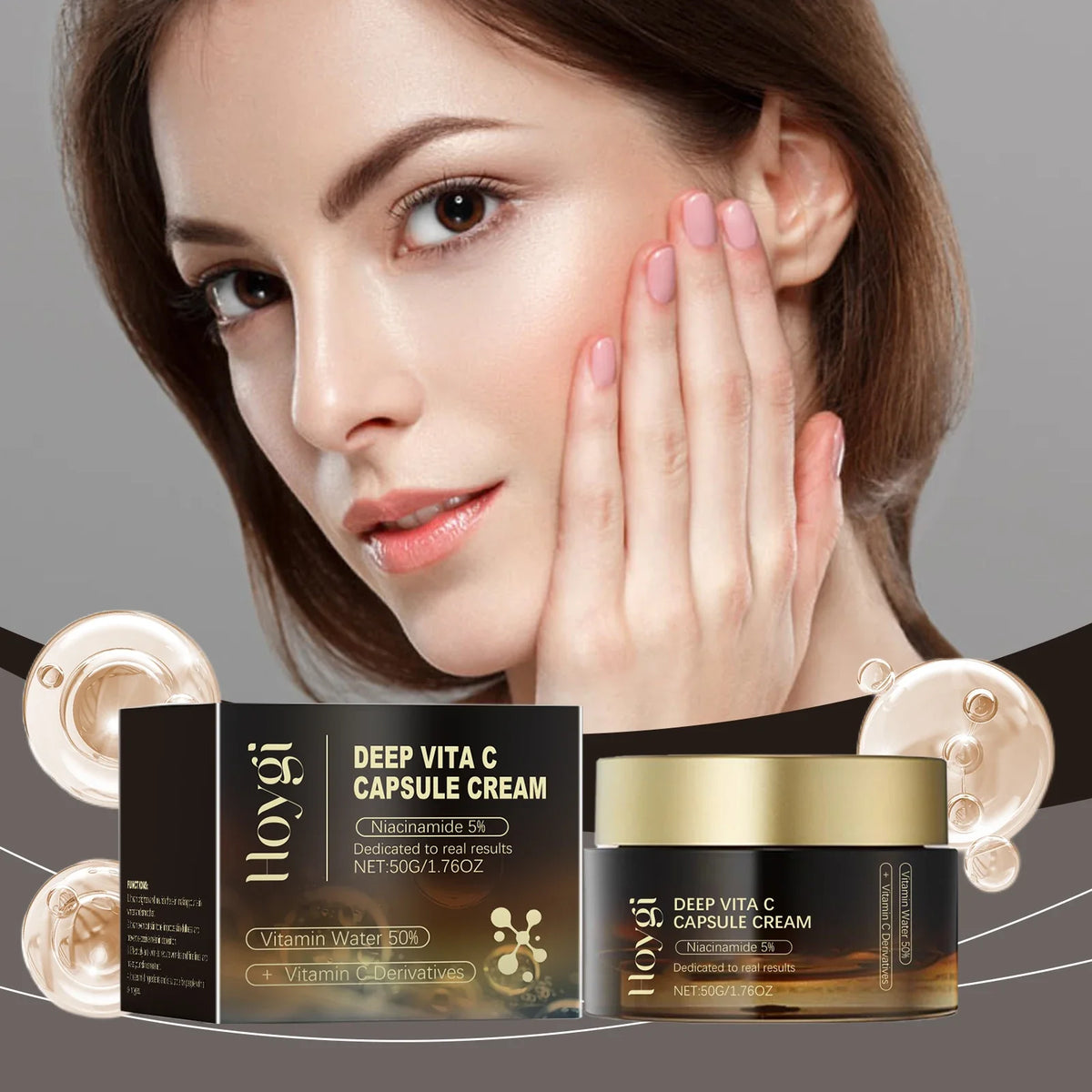Vitamin C Capsule Facial Cream Even Skin Tone Pigmentation Removal