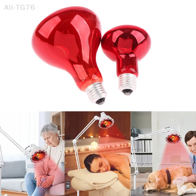 100W 150W Infrared Physiotherapy Red Heat Lamp Bulb