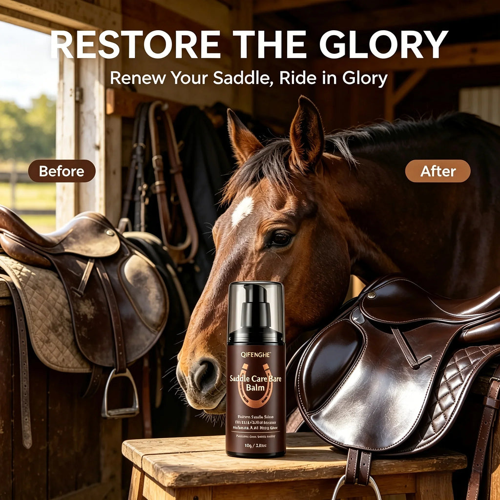 Saddle Care Balm 100g – Shine Restorer for Riding Gear & Pads