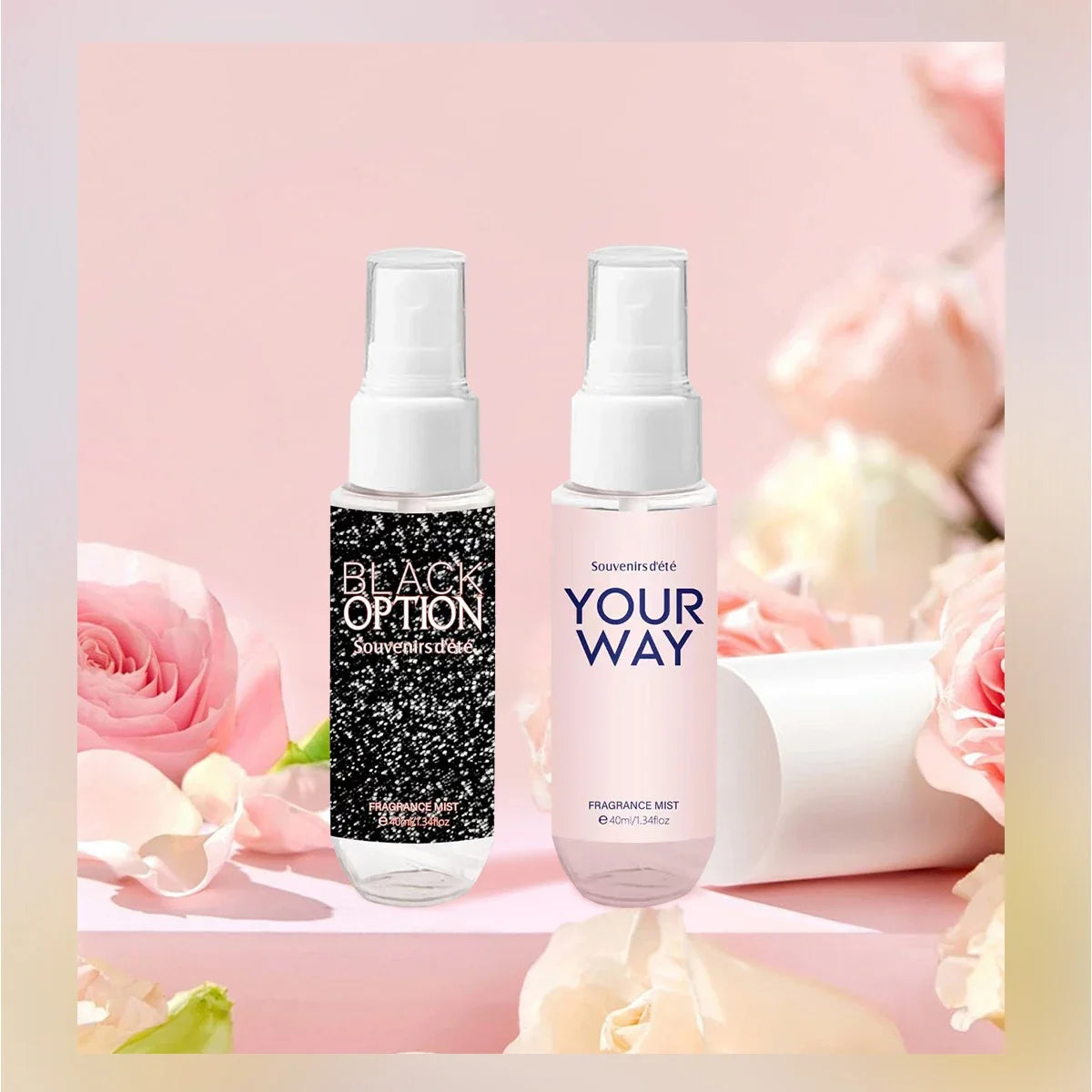 4-Piece Floral Body Perfume Spray – Alcohol-Free Women's Gift Set