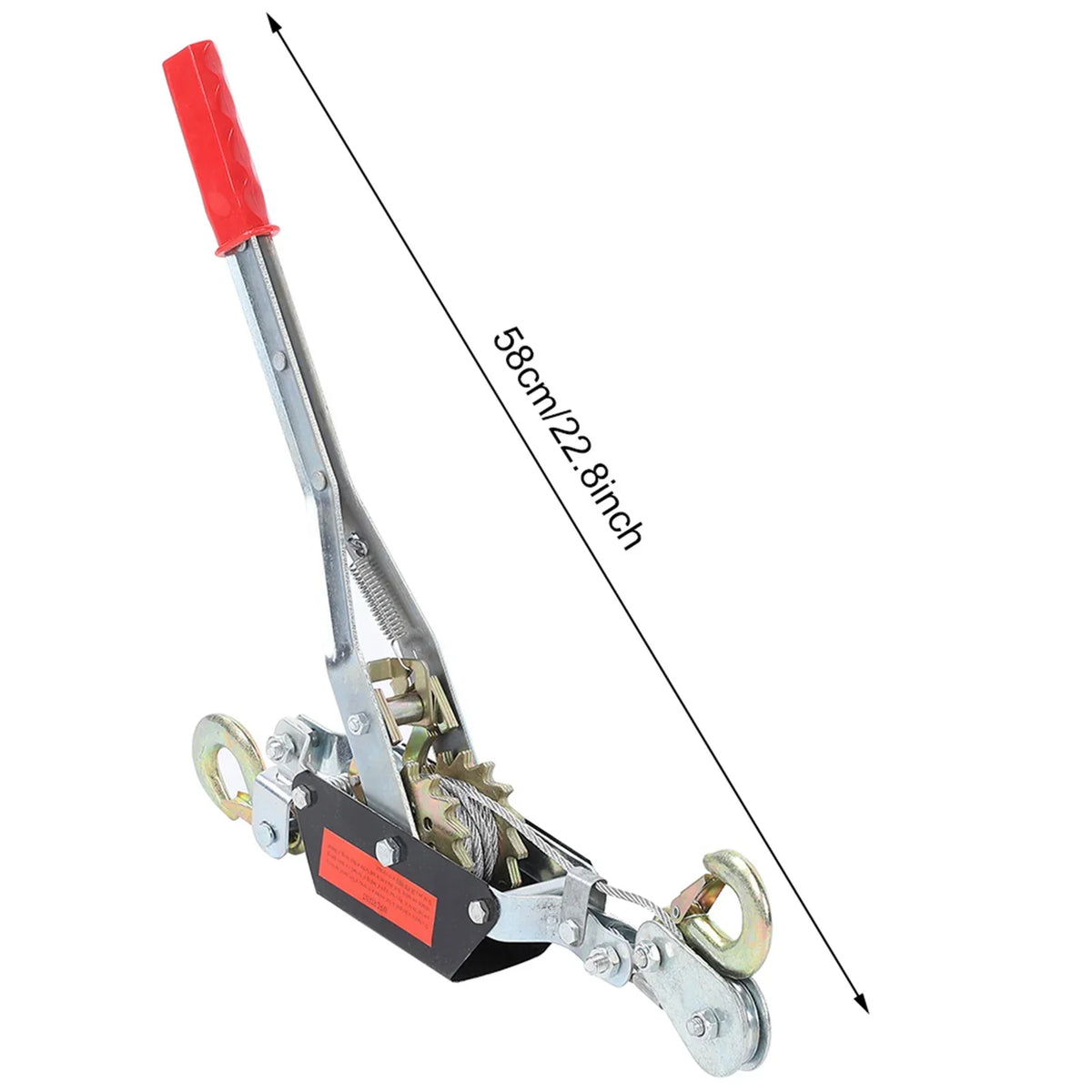 2 4T Wire Rope Hand Power Puller Tighten Tool Mini Tightener Double