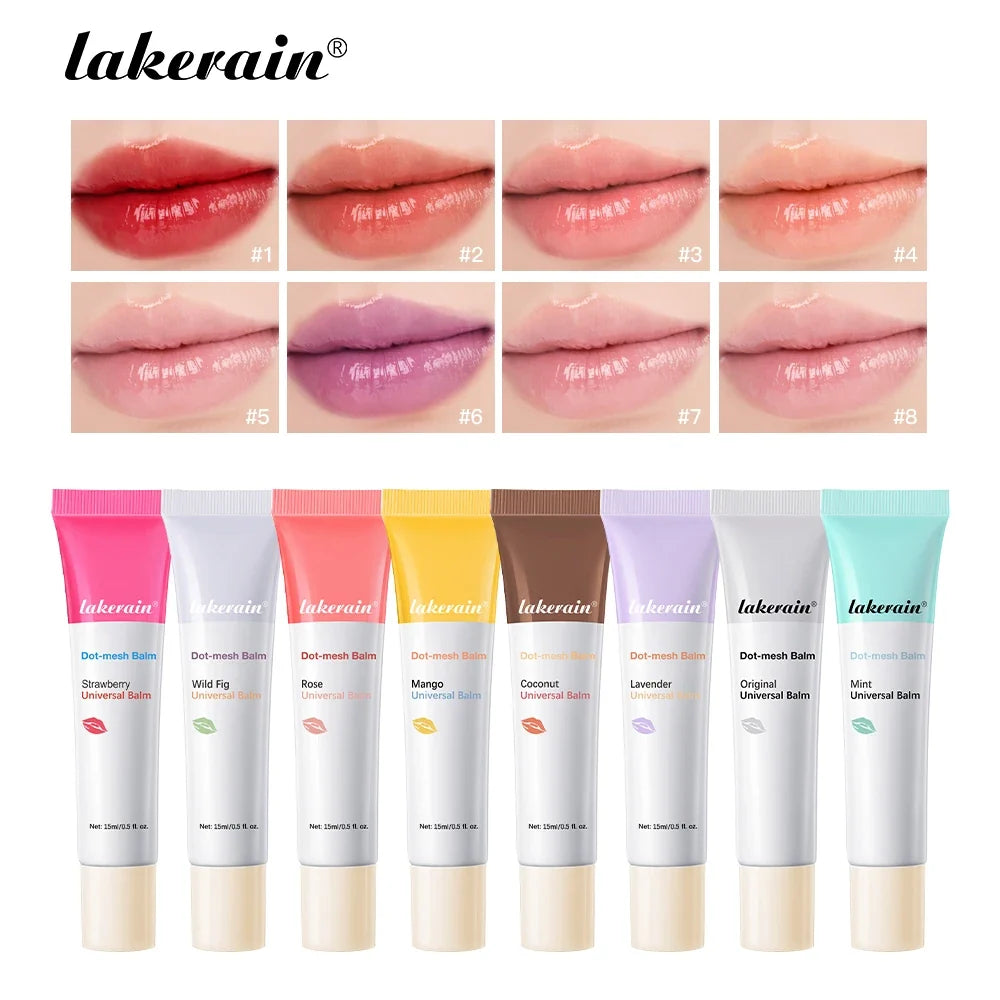 Lakerain Dot-Mesh Lip Balm – Nourishing, 8 Scents & Shades