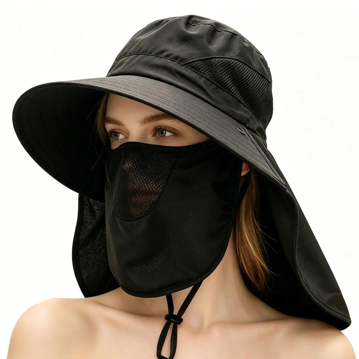 UPF 50+ Fishing Hat | Wide Brim Neck Flap Sun Hat