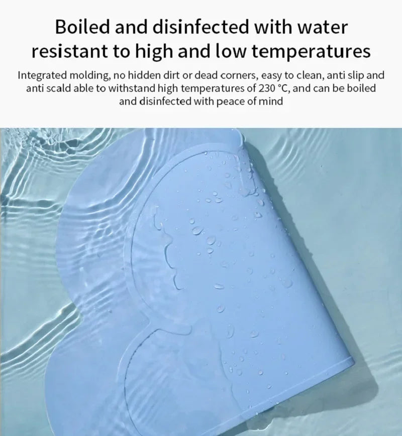 Silicone Cat Feeding Mat – Non-Slip Pet Food & Water Placemat