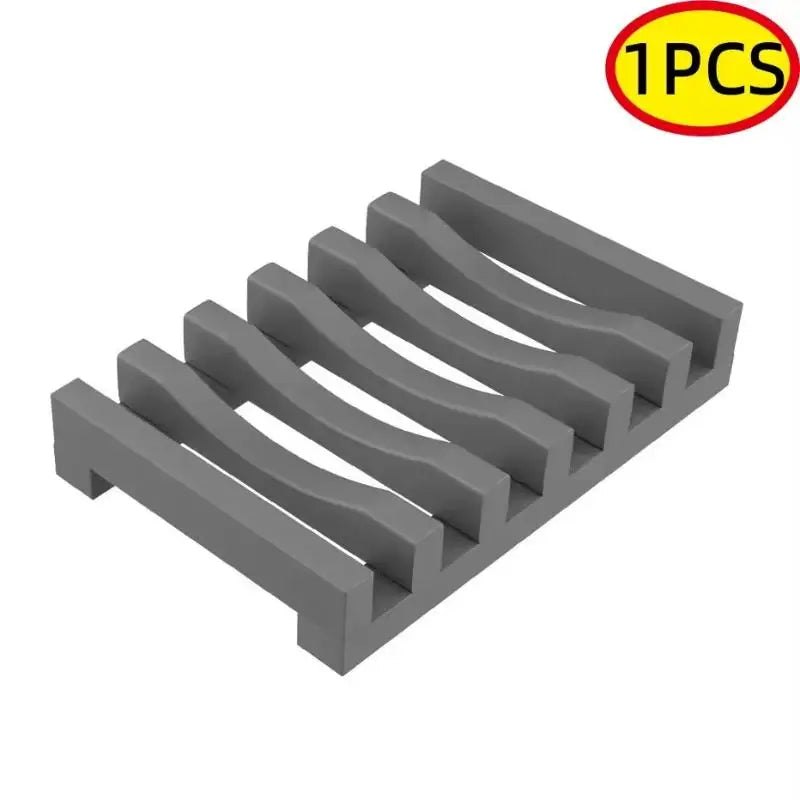 Flexible Silicone Soap Holder – Hollow Drainage Bar Soap Dish