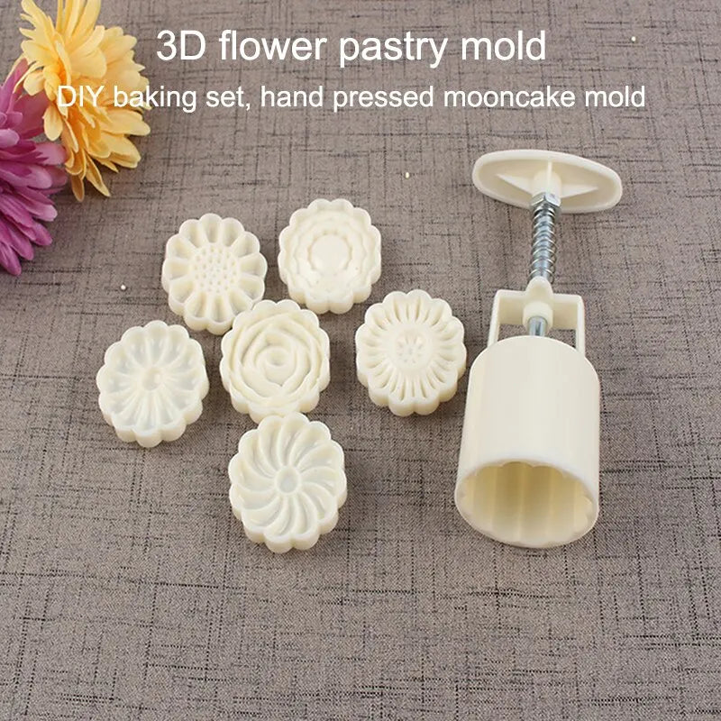 Mooncake Mold Mid-autumn Festival Hand-pressure Flower Moon Cake