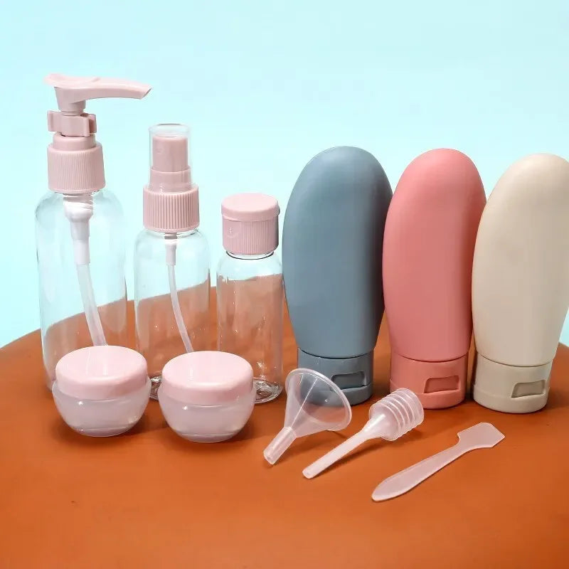 11-Piece Travel Bottles Set with Storage Bag | TSA-Friendly