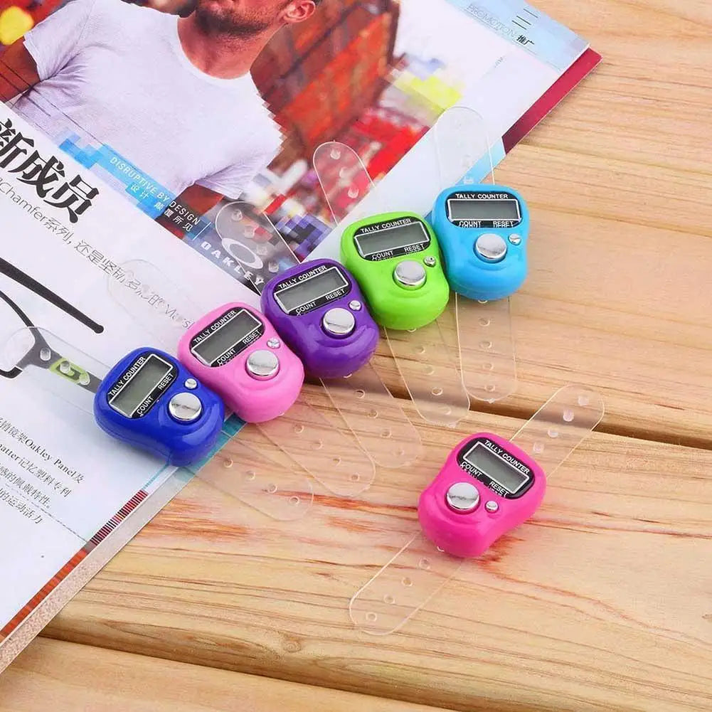 Mini Electronic Finger Tally Counter Ring – LCD Knitting Clicker