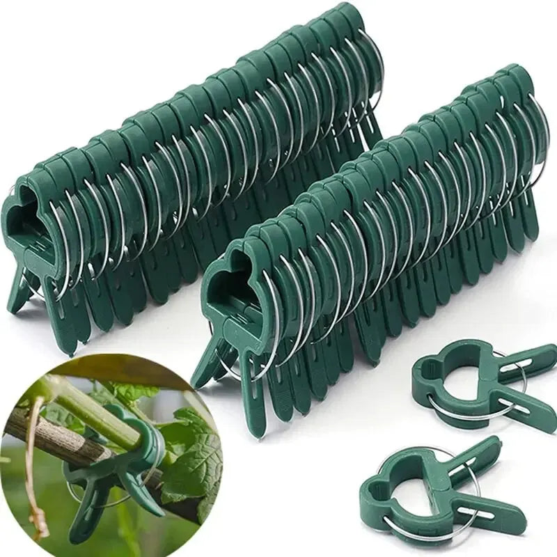 Reusable Plant Support Clips – Tomato, Vine & Flower Garden Ties