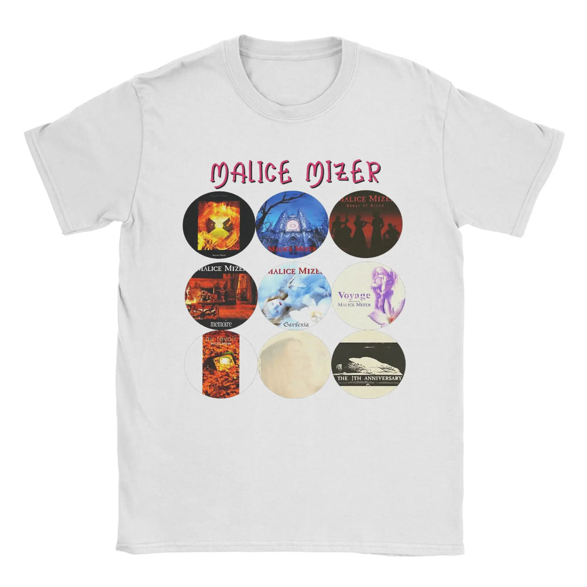 Malice Mizer Vintage Men's Cotton Graphic T-Shirt | Short Sleeve