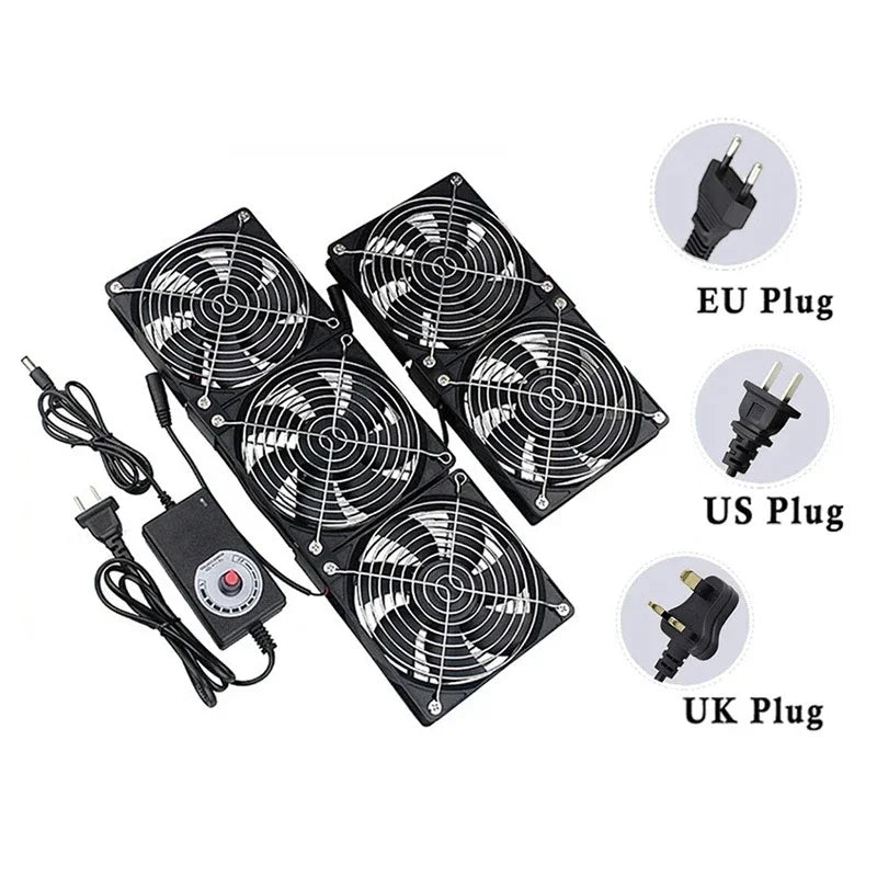 120mm AC Exhaust Cooling Fan with Switch for PC CPU Server Router