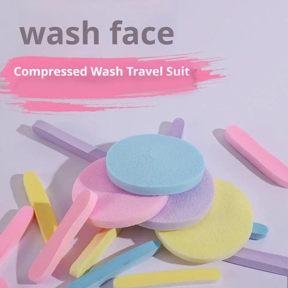 12-Pack Compressed PVA Facial Sponges – Face Wash & Makeup Removal