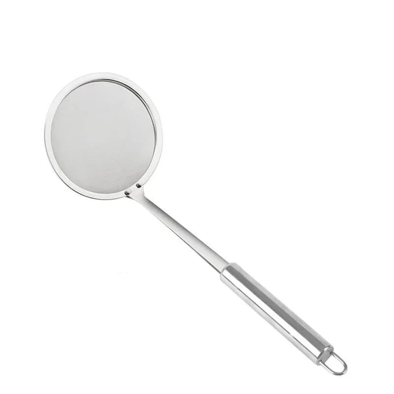 Stainless Steel Fat Skimmer Spoon – Fine Mesh Food Strainer