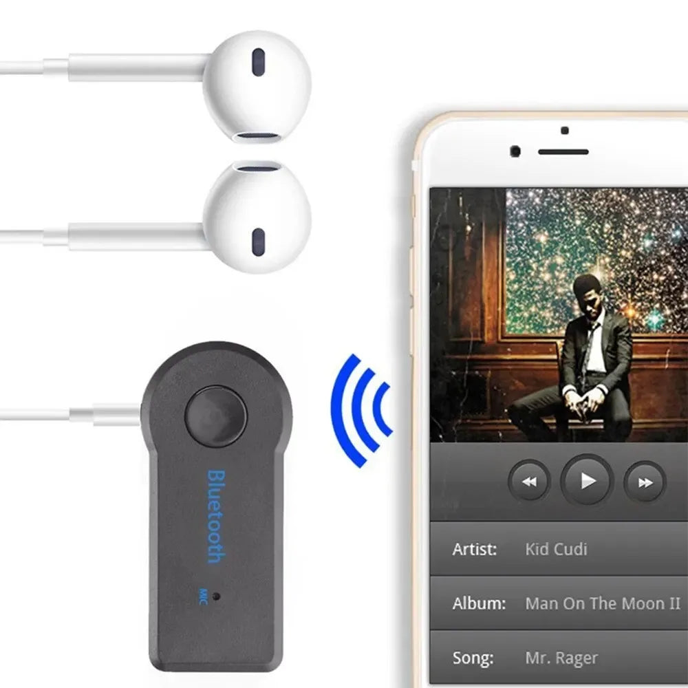 Bluetooth 5.0 Car AUX Receiver 3.5mm Wireless Audio Adapter